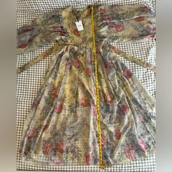 FARROW Spring Floral Whimsical Flowy Long Sleeve Christelle Maxi Dress | Size L - Picture 12 of 15